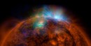 X-rays from the Sun seen in the green and blue observations by NuSTAR