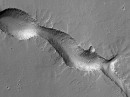 Volcanic gecko in the Olympus Mons region of Mars