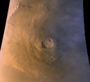 Olympus Mons region of Mars