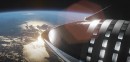 Starship flight animation