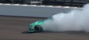 NASCAR's Erik Jones Drifts through Indy's Turn 1 at 180 MPH