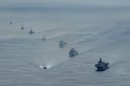 Ships participating in the North Atlantic Ocean exercises