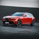 Alfa Romeo Giulia Sport Wagon rendering by sugardesign_1