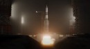 Soviet Energia Vulkan rocket animation