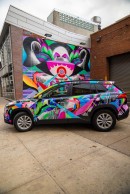 ELLE’s Corolla Cross and mural in New York City