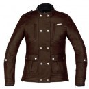 Stella Lux Leather Jacket - Brown - front view