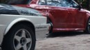 New Audi RS3 vs. Old Quattro Rally Car: the Duel in the Forrest - Video