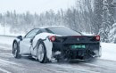 New Ferrari Dino spied in Sweden