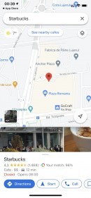 The latest Google Maps version on iPhone