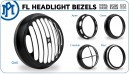New H-D FL Headlight Bezels by Performance Machine
