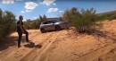 Jeep Compass stuck in sand