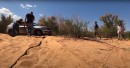 Jeep Compass stuck in sand