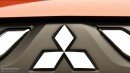 Mitsubishi badge on new Outlander 