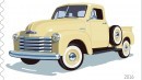 1953 Chevrolet 1938 USPS pickup truck stamp