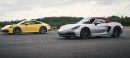 New Porsche 911 Drag Races Boxster GTS, Annihilation Isn't Total