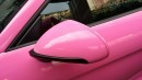 Pink Porsche car in China