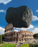 Dimorphos compared to Colosseum