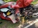 New Toyota Supra totaled one mile into test drive in New Yorkl