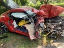 New Toyota Supra totaled one mile into test drive in New Yorkl