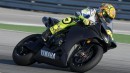 Rossi testing an older version of the YZF-R1