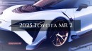 2025 Toyota 4Runner & 2025 Toyota MR2 renderings