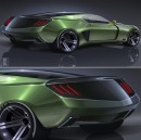 Next-Gen 2023 Ford Mustang independent rendering