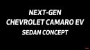Chevrolet Camaro SS EV sedan rendering by SRK Designs