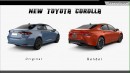 Toyota Corolla Sedan CGI new generation by Digimods DESIGN