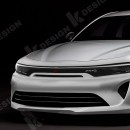 next-generation Dodge Charger eMuscle rendering