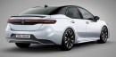 Toyota Camry Crown rendering by Kolesa