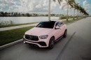 Mercedes-AMG GLE 53 Coupe Albert Wilson NFL pink wrap by MetroWrapz