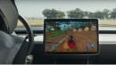 Video Game on a Tesla