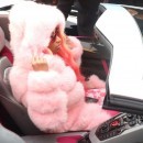 Nicki Minaj and Pink Lamborghini Aventador SVJ Roadster