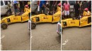 Nigerian man driving his F1-inspired car