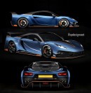2022 Noble M500 track focused rendering by spdesignsest