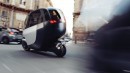 The Nimbus Halo is legally an electric motorcycle that's halfway between a bike and a car