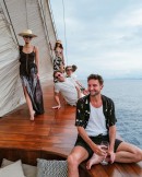 Nina Dobrev and Friends on Prana Yacht