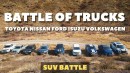 Ford Ranger, F-150, Raptor, Toyota Hilux, Nissan Navara/Frontier, VW Amarok, Isuzu D-Max on SUV Battle