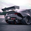 Nissan 350Z "Time Attack" Rendering Is the Widest Ever