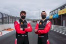 Nissan Formula E drivers Sebastien Buemi and Oliver Rowland