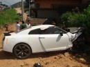Nissan GT-R Crash in Brazil