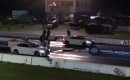 Nissan GT-R Crashes While Drag Racing BMW
