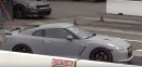 Nissan GT-R Drag Races Dodge Charger Hellcat