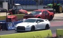Nissan GT-R Drag Races Dodge Demon