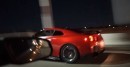 Nissan GT-R drag races Shelby GT500