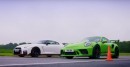Nissan GT-R Nismo Drag Races 2019 Porsche Porsche 911 GT3 RS