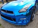 Blue Chrome Nissan GT-R