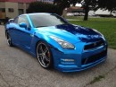 Blue Chrome Nissan GT-R