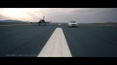 Nissan Leaf vs Jet Aircraft drag race