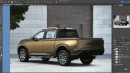 Nissan Pathfinder Concept as D42 Frontier rendering by Theottle